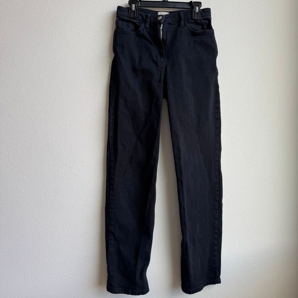 Aritzia Wilfred Size 0 / XS The Melina Jeans Straight Solid Wash Black Gray